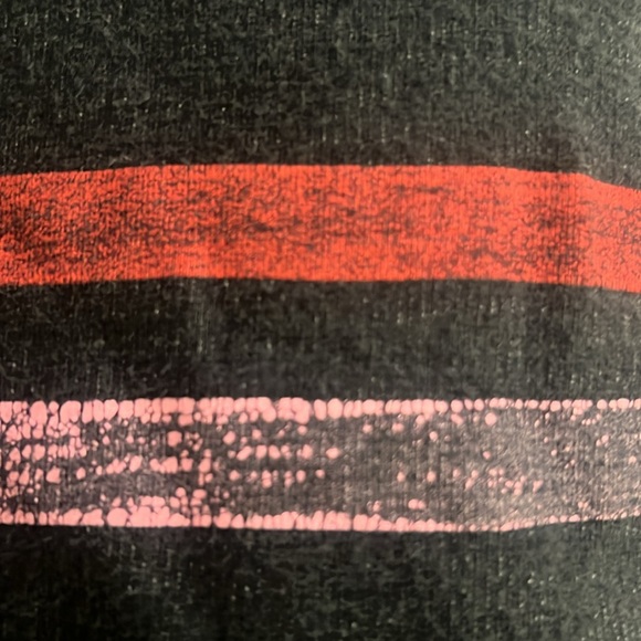 Sundry Women Sweatshirt Hoodie Black Sz L (3)Kangaroo Pocket Pink & Wine Stripe - Picture 9 of 9